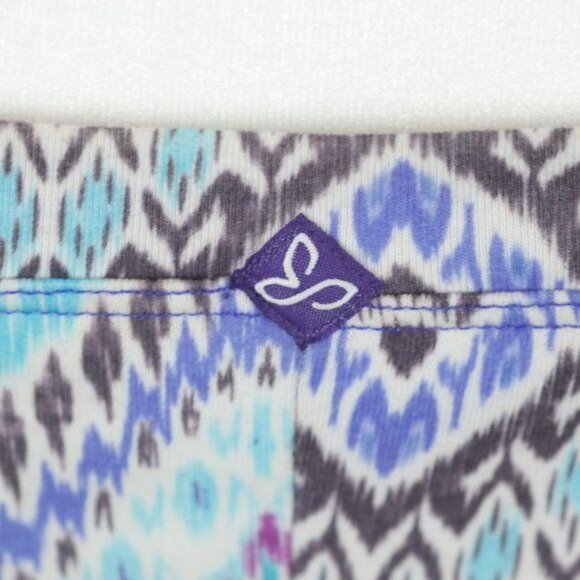 Prana Quinn Women's Small Blue White Chevron Racerback Support Knit Sheath Dress - Picture 6 of 10